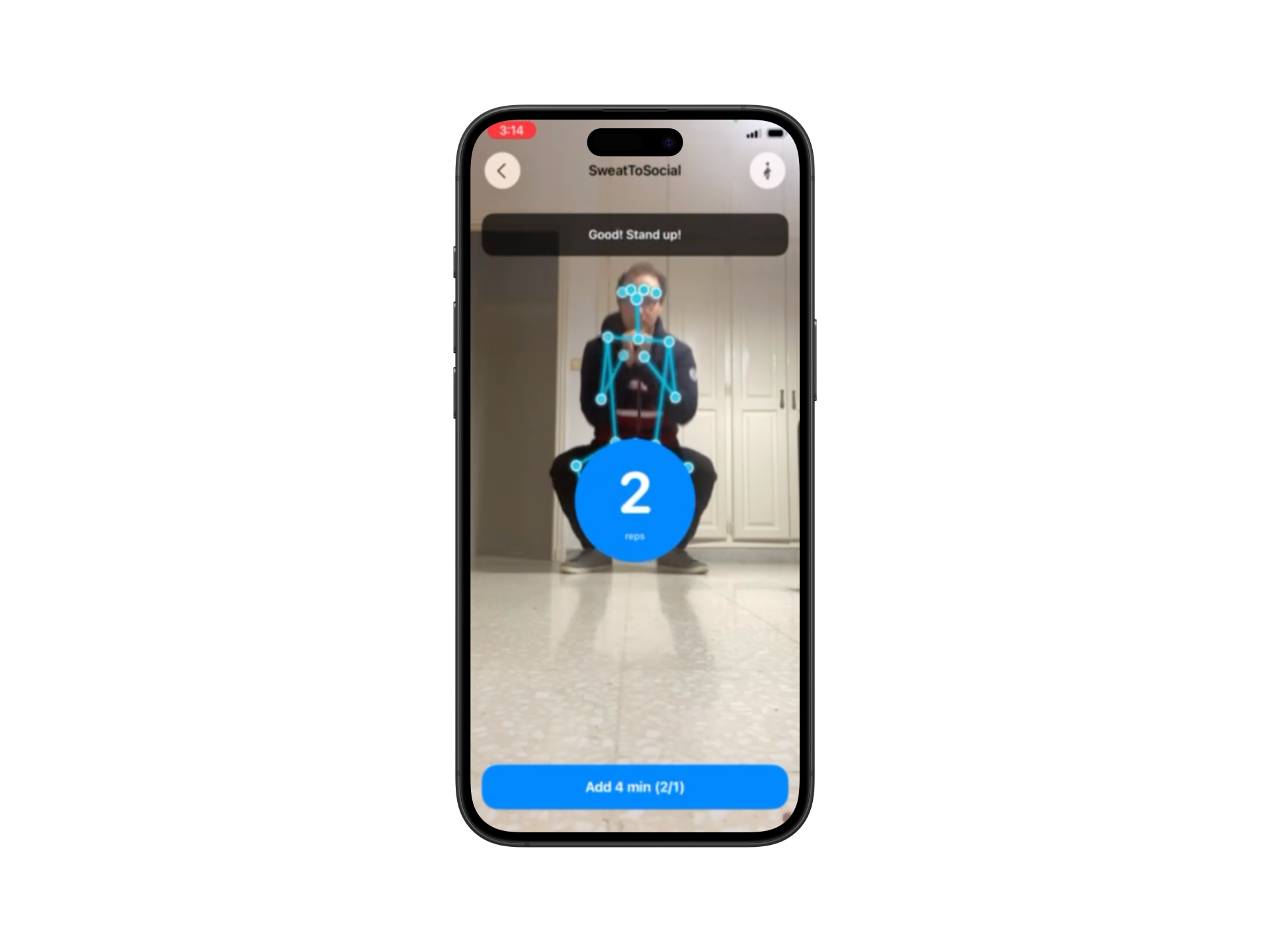 SweatToSocials App Screenshot 2